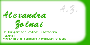 alexandra zolnai business card